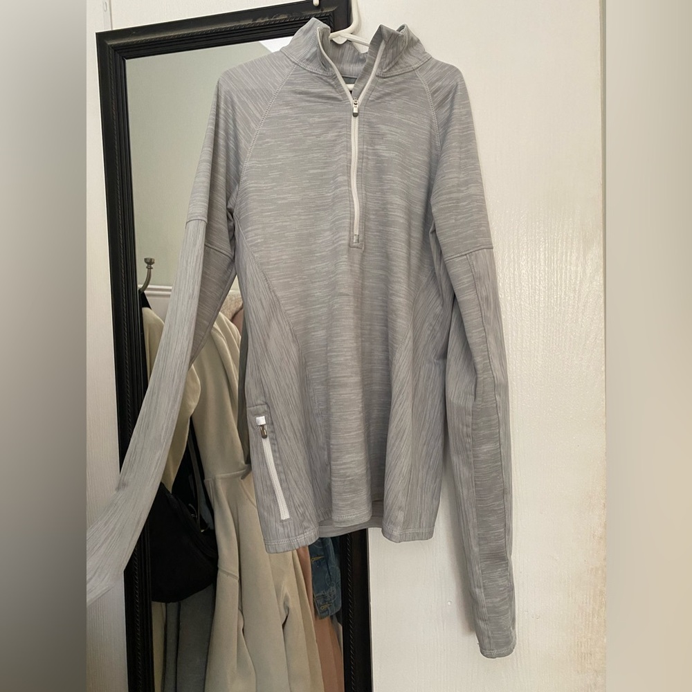 Gray Athleta quarter zip